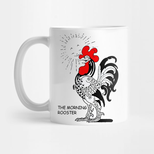 THE MORNING ROOSTER  Art Deco Fantastic Animals by BulganLumini